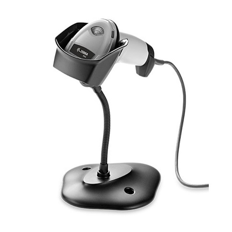 Zebra DS2208 2D Barcode-Scanner, Anthrazit, USB-Kit, Standfuß
