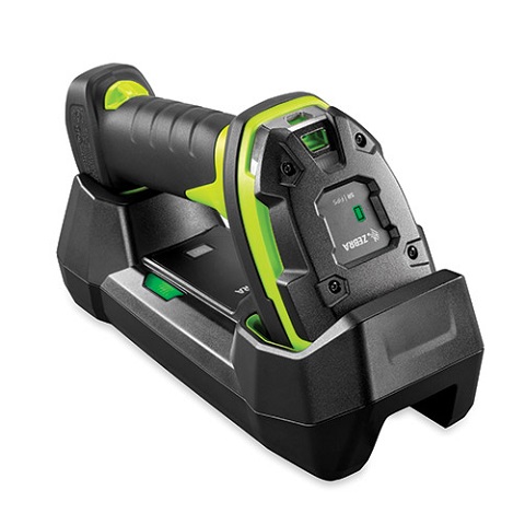 Zebra LI3678-SR Barcode-Scanner, Schwarz-Grün, USB-Kit, Cradle