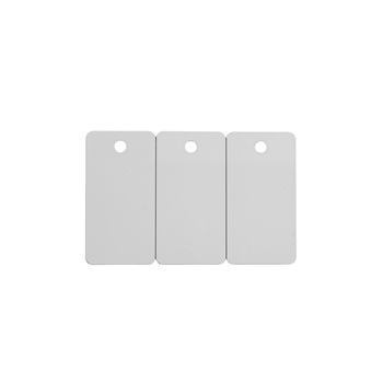 Zebra Plastikkarten (0,76 mm, Spezialstanzung Schlüsselanhänger)