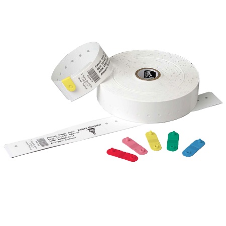 Zebra Befestigungsclips für Patientenarmband