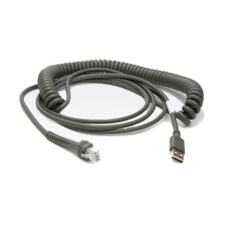 Zebra USB Spiral-Anschlußkabel (2,80 m)