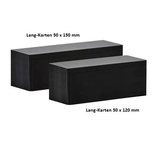 Evolis Lang-Plastikkarten 50 mm x 150 mm (schwarz)